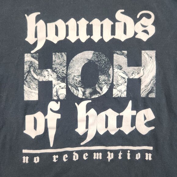 Hardcore Punk Band Hounds of Hate Shirt Men's Medium Modern Music No Redemption - Picture 3 of 9